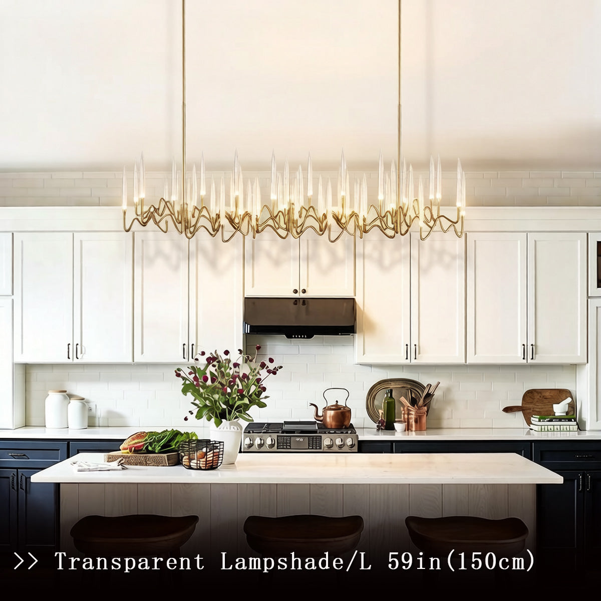 Candelabra Chandelier for Kitchen Island