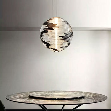 Glass Globe Pendant Light - Modern Hanging Ceiling Light Fixture