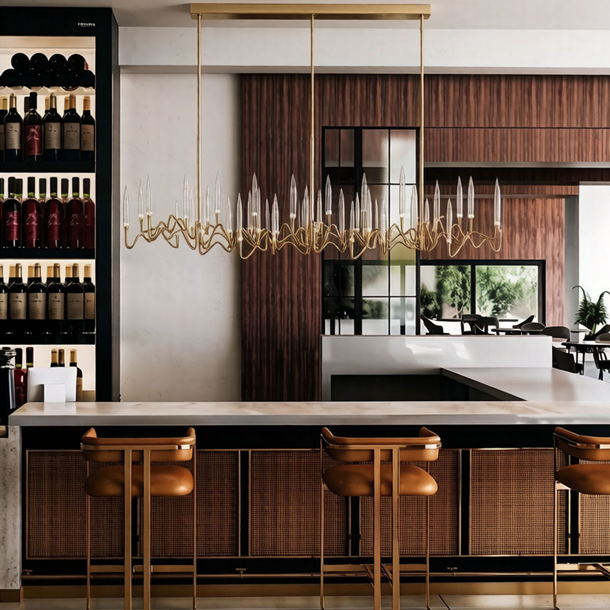 Candelabra Chandelier for Kitchen Island