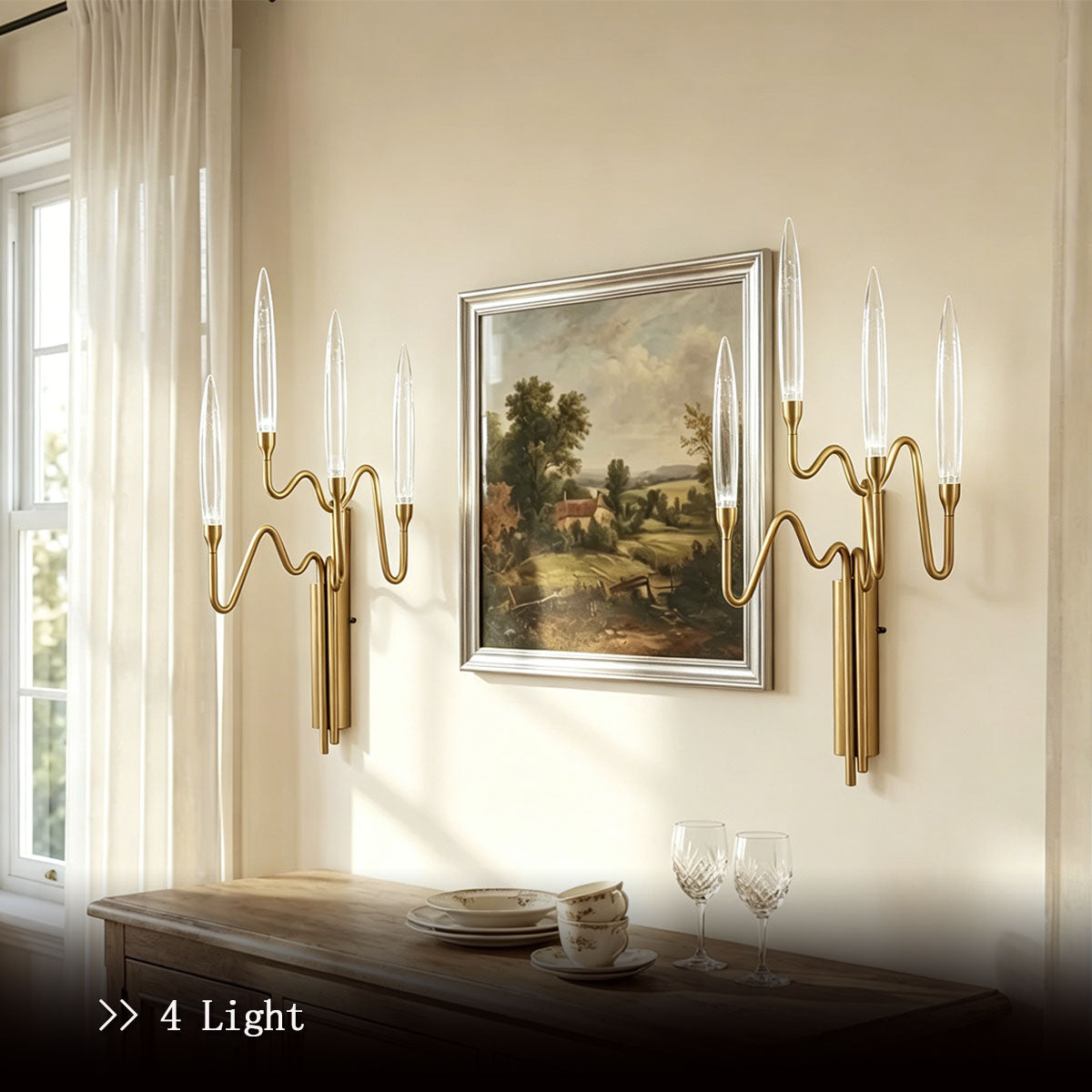 Modern Brass Wall Sconce - UL CE Certified Indoor Wall Lighting Fixture