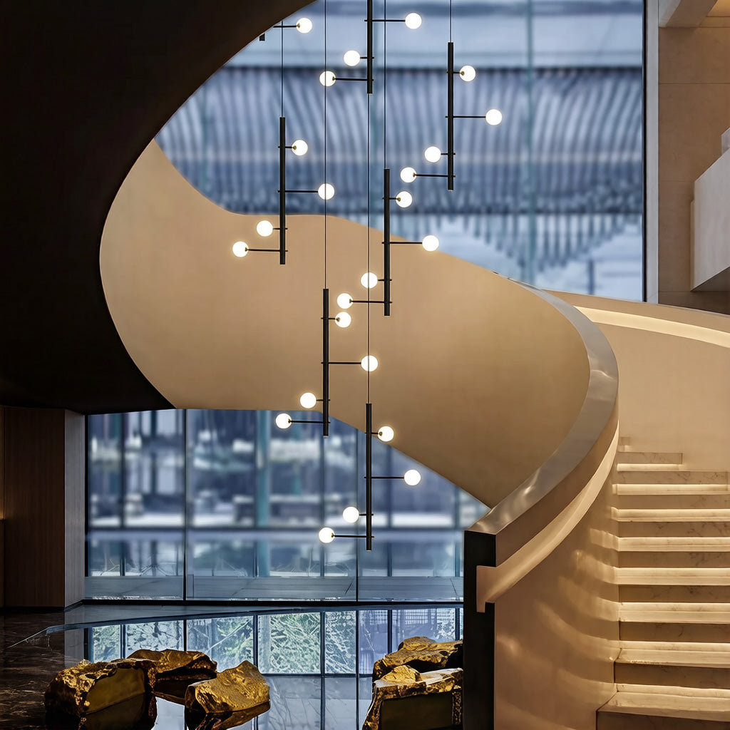 Modern Long Staircase Chandelier