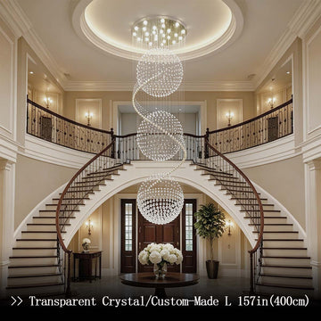 Spiral Crystal Chandelier